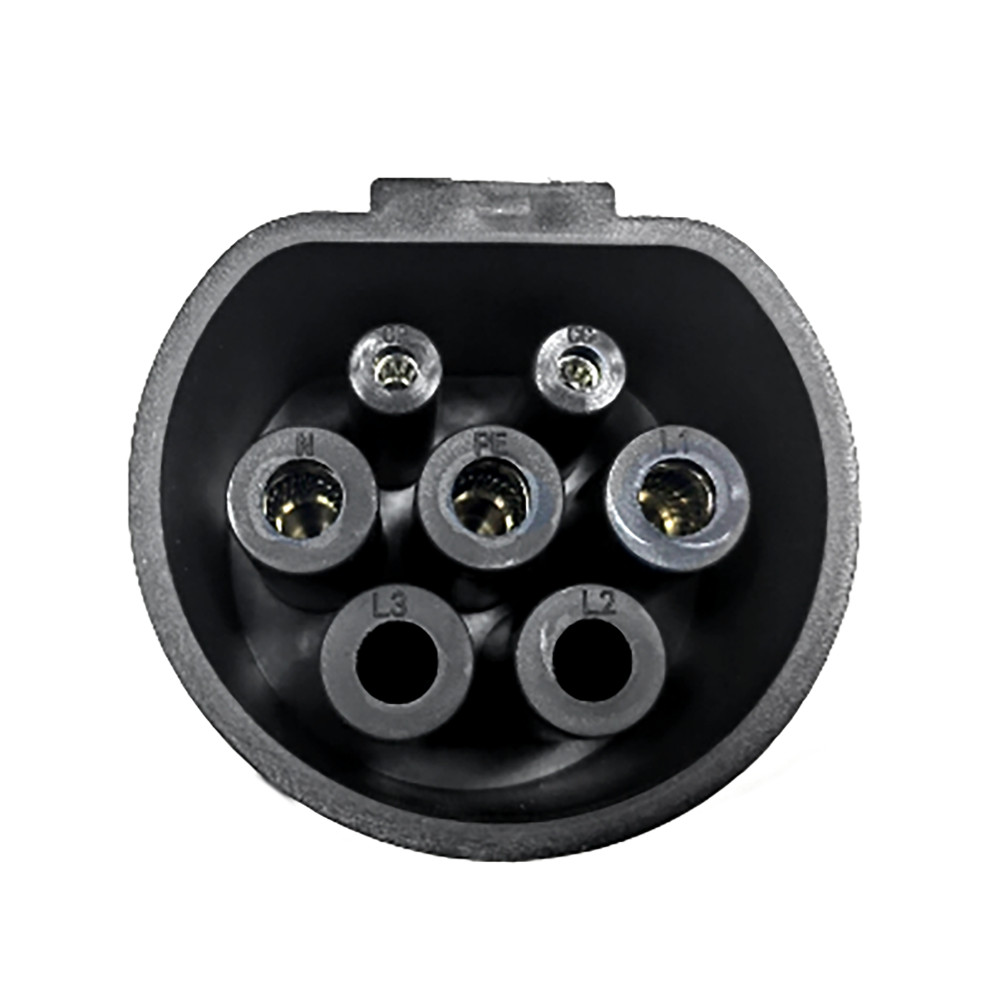16A Electrical Connector Adapter Portable EV Plug Type 2 Female To Schuko Socket