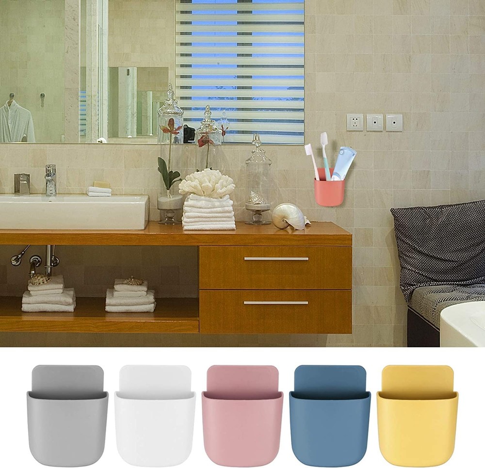 6 Pcs Remote Control Holder Wall Mounted, Self-Adhesive Wall Mount Phone Pen ...