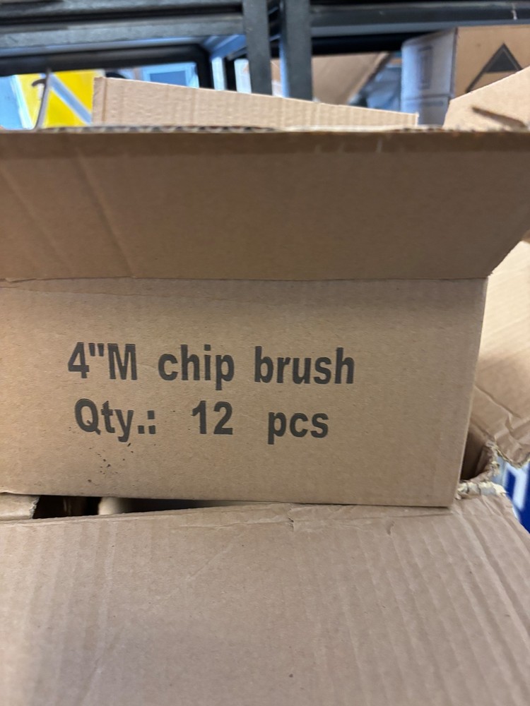 4" Double Thick Chip Brushes - Master Carton 144 brushes