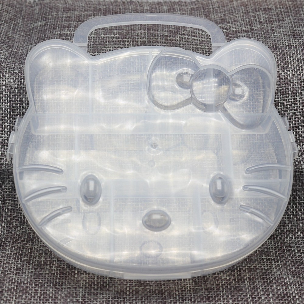 Clear Plastic Box Case compartments Bead Display Storage Container Various Shape
