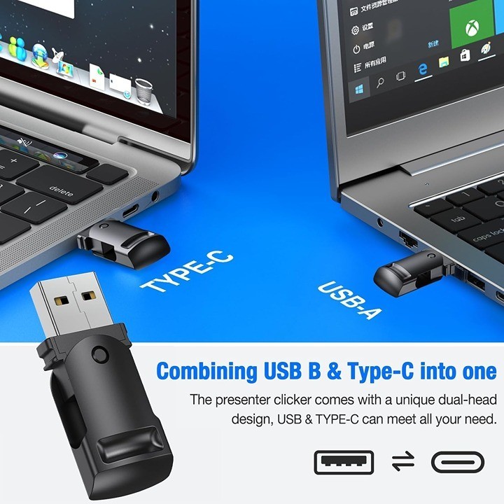 Presentation Clicker Wireless Presenter Remote for PowerPoint, Clicker