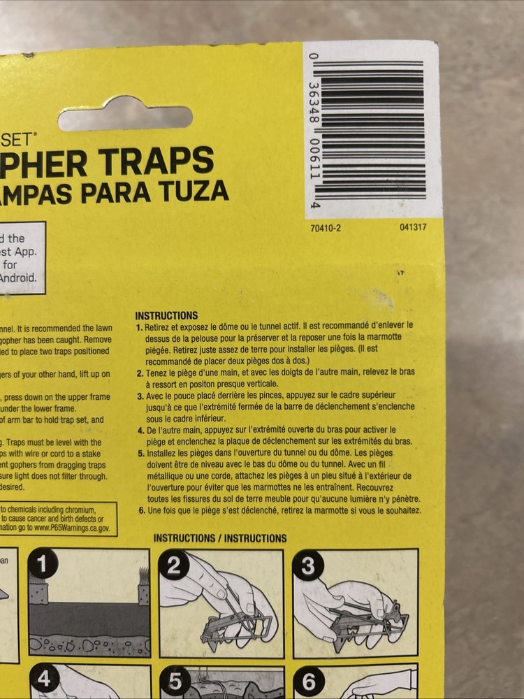 Victor 0611 Easy Set Gopher Trap Twin Pack