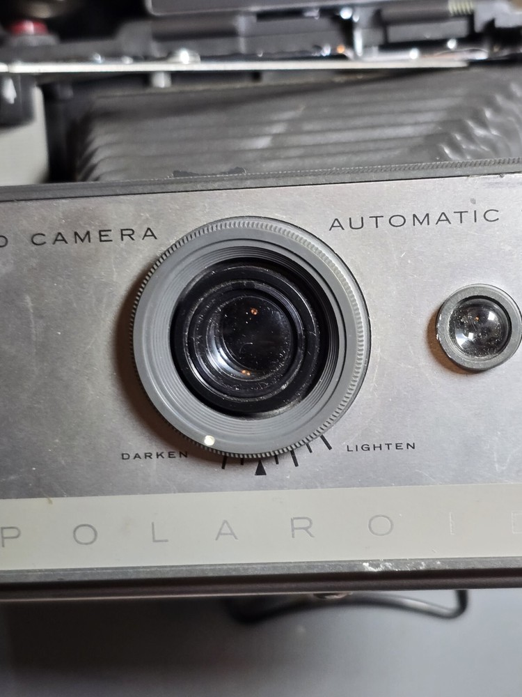 Vintage Polaroid Automatic 103 Folding Land Camera, Case, Strap & Accessories