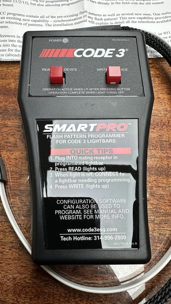 Code3 1050FPP Smartpro Flash Pattern Programmer