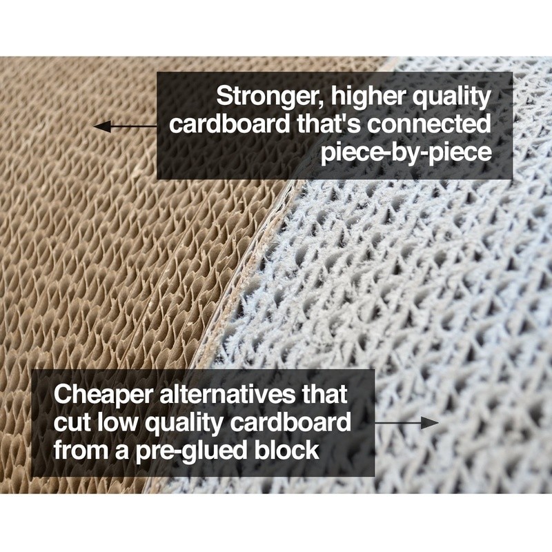 Reversible Cat Scratcher Lounge Bed Eco-Friendly Durable Multi-Functional Design