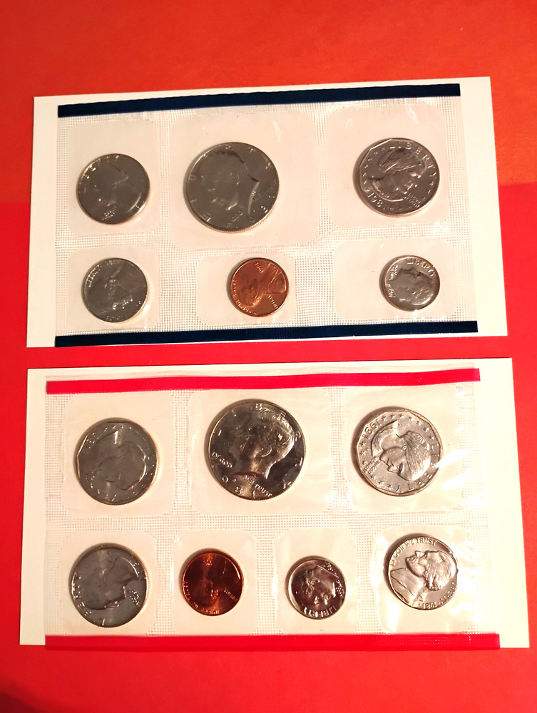 Uncirculated mint sets - 1979, 1980, 1981 three sets