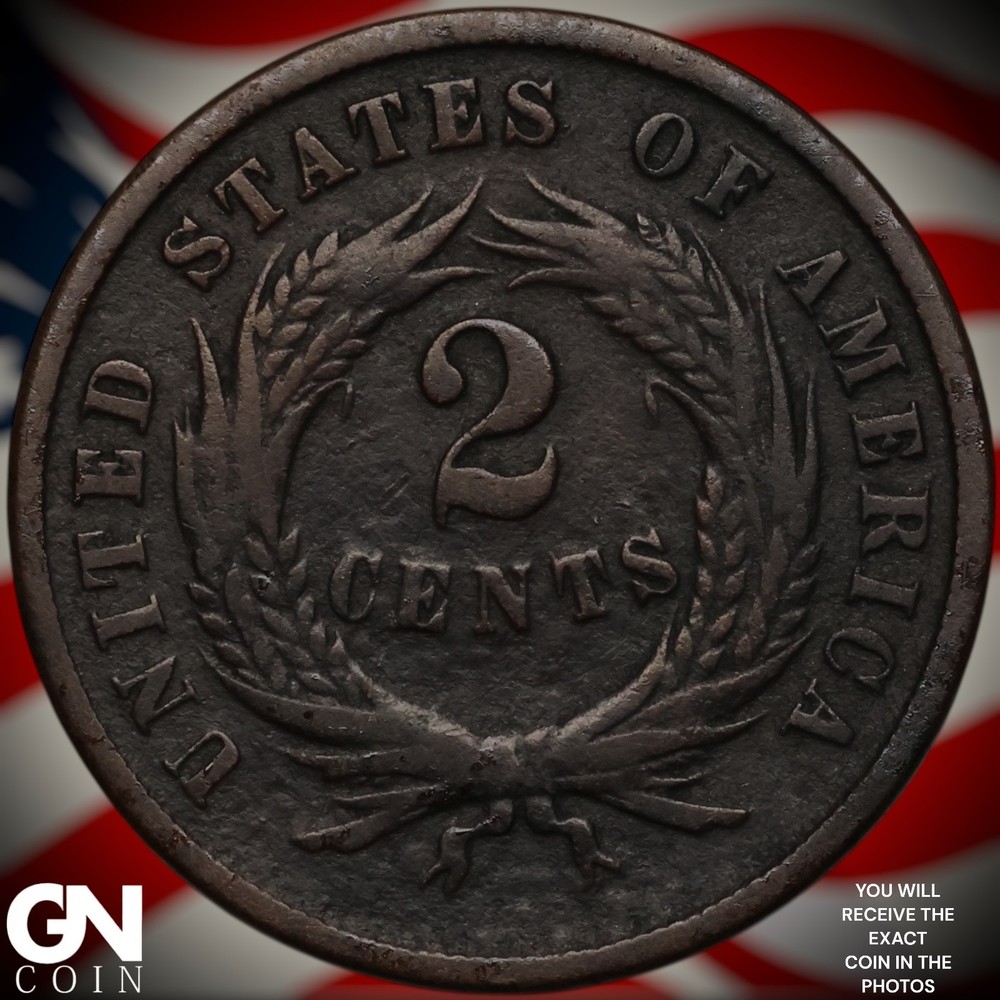 1864 2 Cent Piece A3004