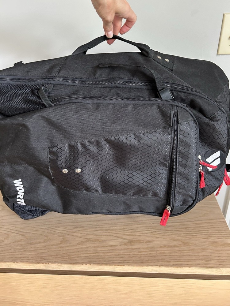 Rolling Worth Baseball Backpack Black