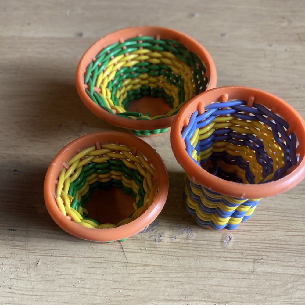Vintage toy baskets. Chad Valley. Crafts