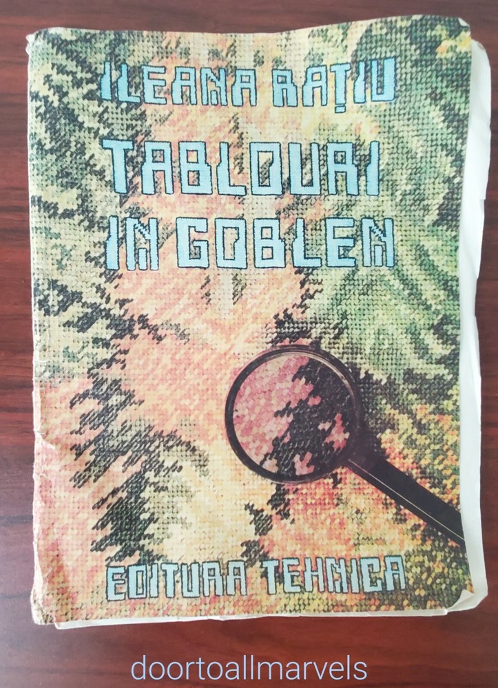 Gobelin Stitch Needlepoint Patterns Book + Large Patterns Vintage Romanian