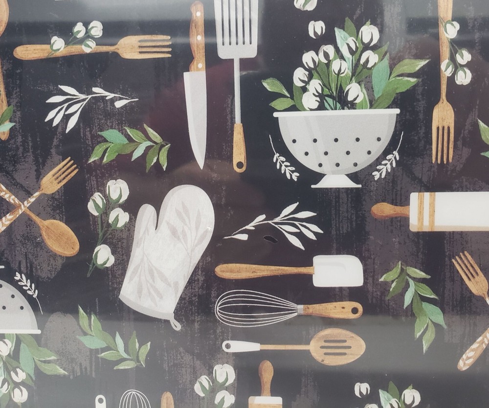 Kitchen Plastic Cutting Board (12"x15") KITCHEN ITEMS,KITCHENWARE, grey frame,HL