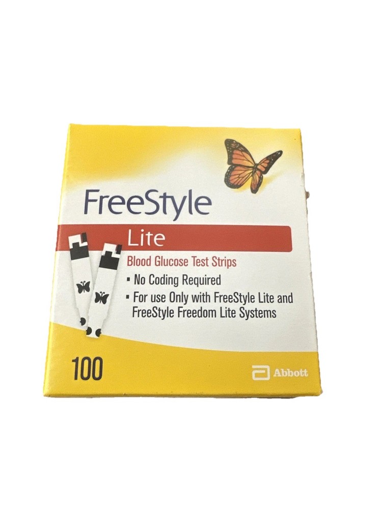 Freestyle Lite Blood Glucose Test Strips - 100 Count
