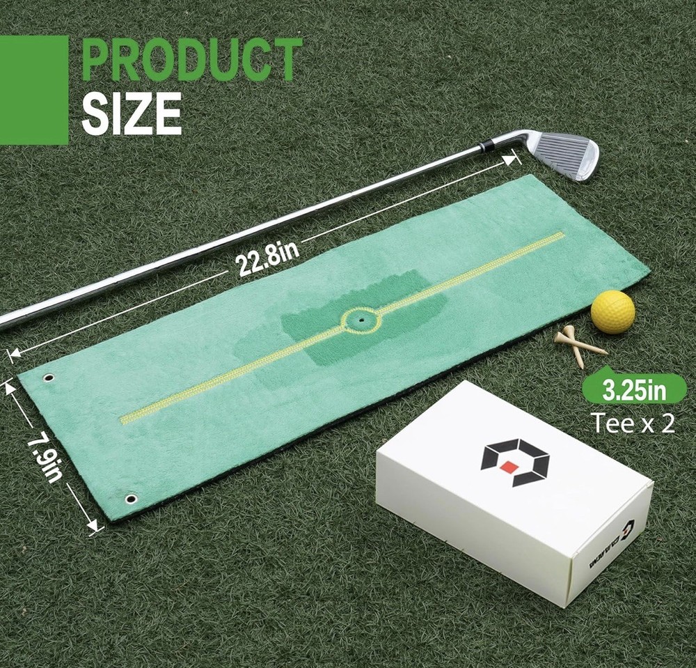 Golf Swing Path Trainer Mat Feedback Practice Aid