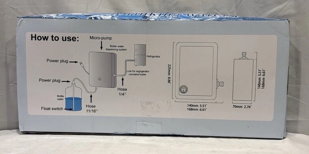 Bottled Water Dispenser Pump System Self-priming 110V AC