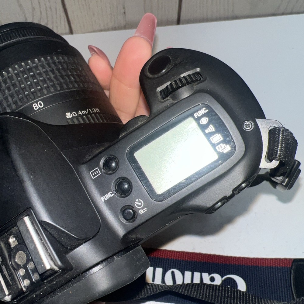 Canon EOS Camera 35-80 mm & Strap Not Tested