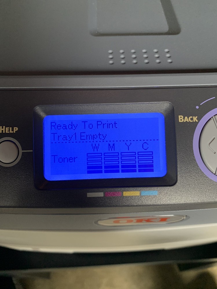 Oki C711WT White Toner Laser Printer W/ Transfer Rip Software