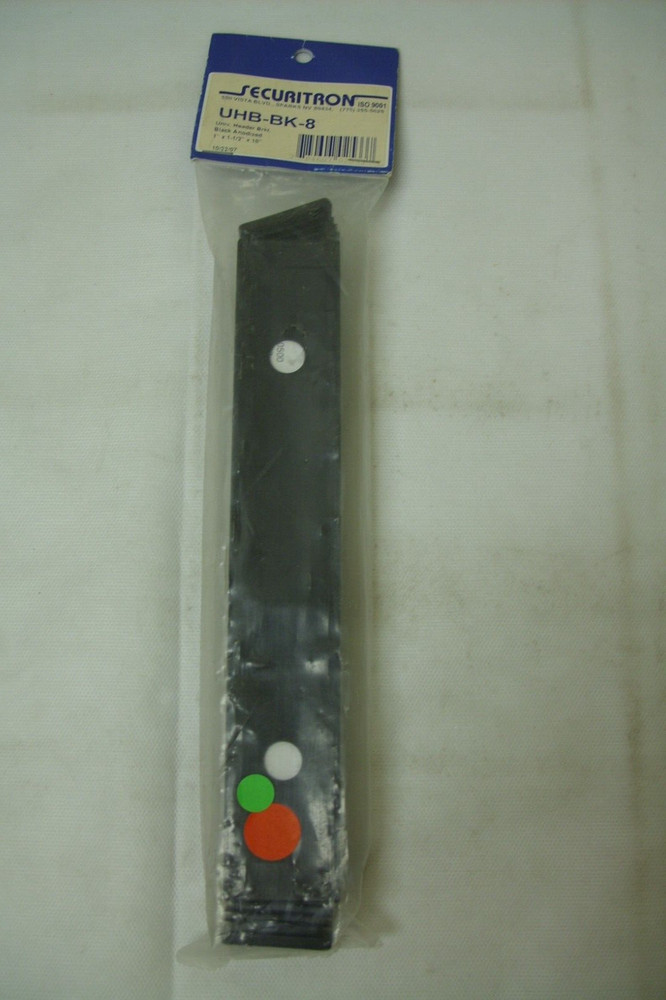 SECURITRON - Universal Header Bracket Kit - Black Anodized UHB-BK-8  *NOS*