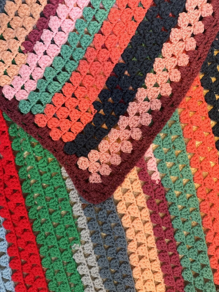 Crochet Afghan Throw Blanket 5x3'