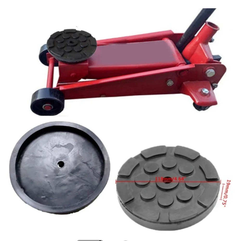 Car Lift Black Rubber Jacking Pad Anti-slip Surface Tool Rail Protector 1PC