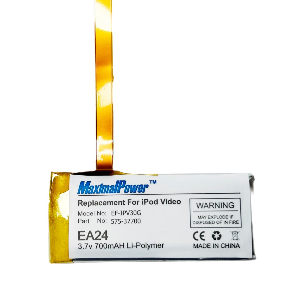 MaximalPower Battery Replacement for Apple iPod Video/ Classic 30GB