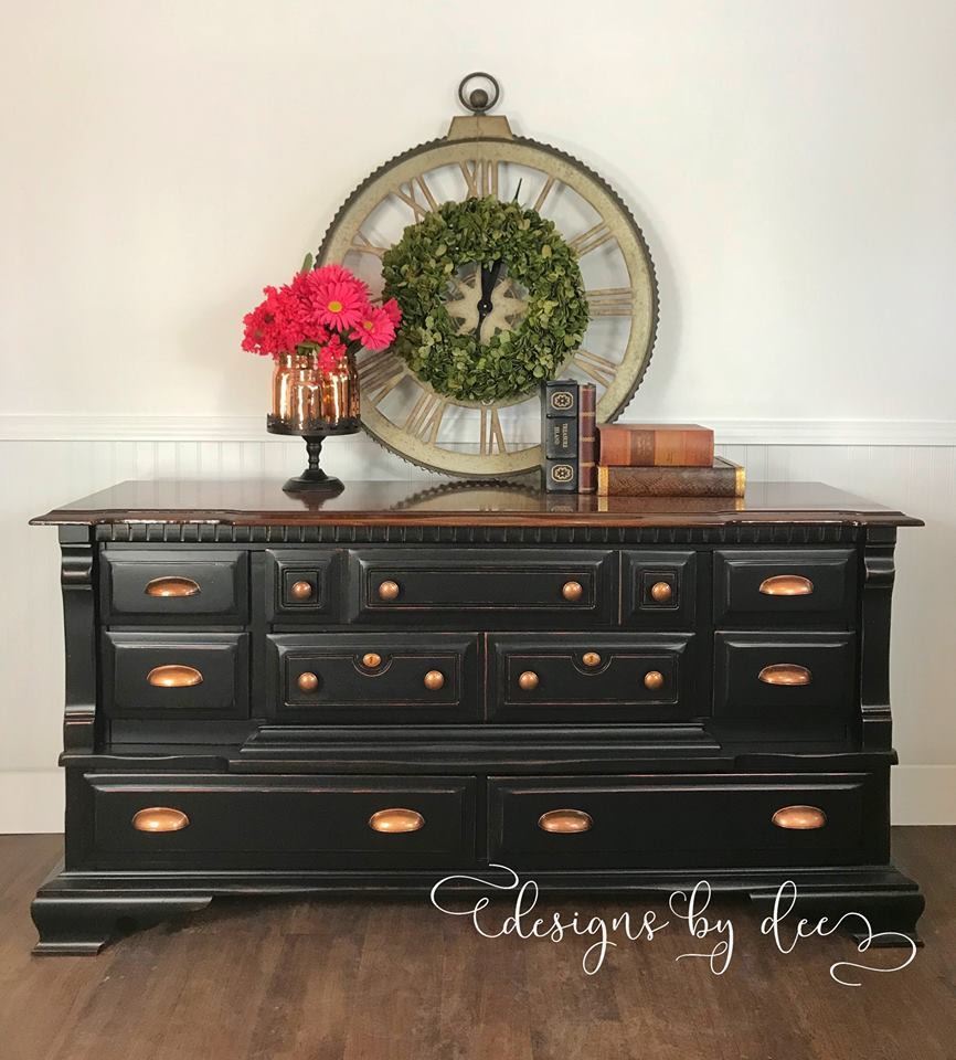 2-1/2" or 3" Dual Mount Cup Pull Antique Copper