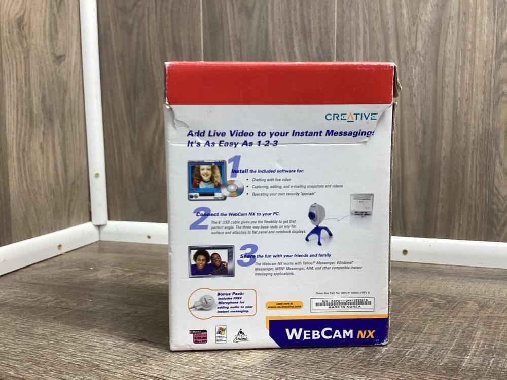 Creative Webcam NX Model PD1110 Usb