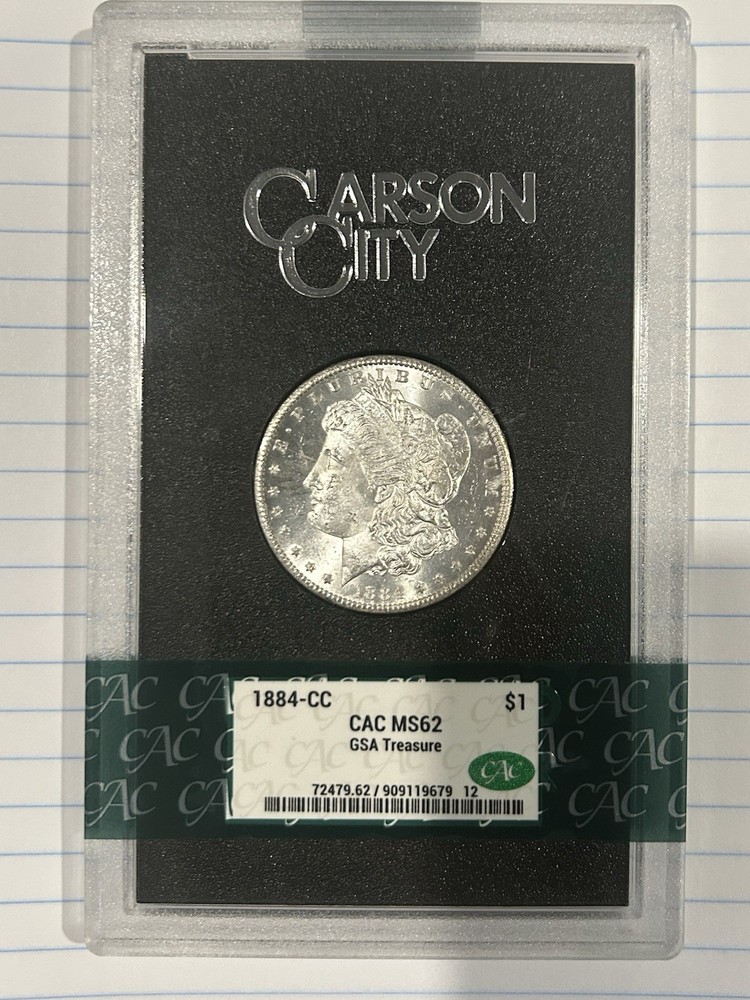 1884-CC Morgan Silver Dollar GSA Treasure MS62 CAC