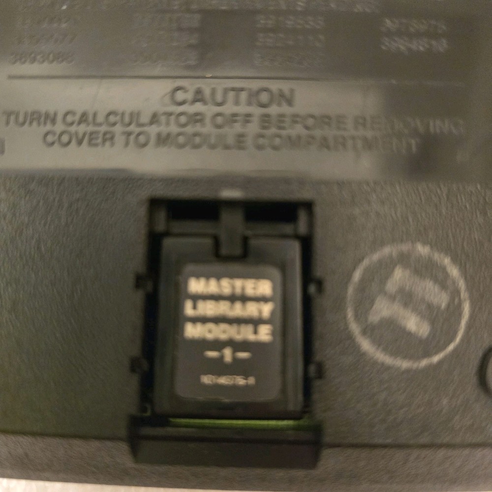 Texas Instruments TI-59 Programmable Calculator w/Library Module FOR PARTS