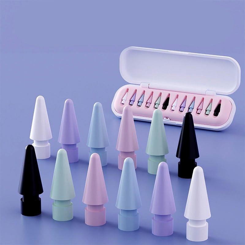 12 Pack Replacement Pencil Tips with Case for Apple iPad 2nd / 1st Generation...
