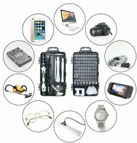 117PC RC Model Screwdriver Set Repair Tool Hex Micro Bits For Toys Trains Drones