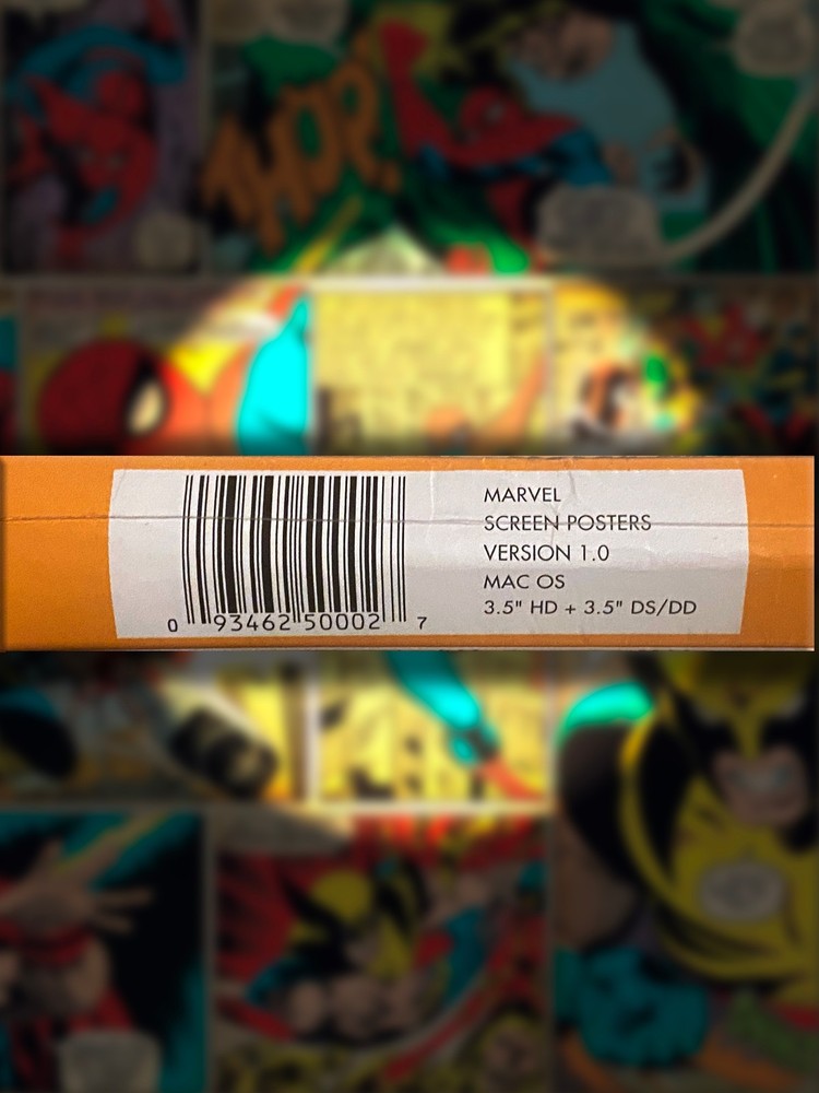 MARVEL DESKTOP ART and STILL IMAGE SCREEN SAVER Macintosh Software