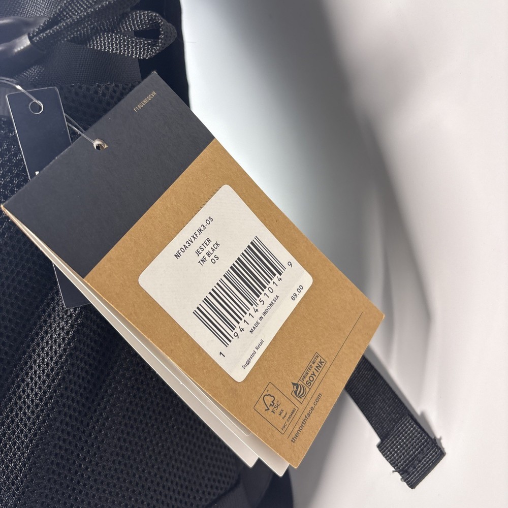 The North Face Jester Black Backpack New With Tags. Please Read