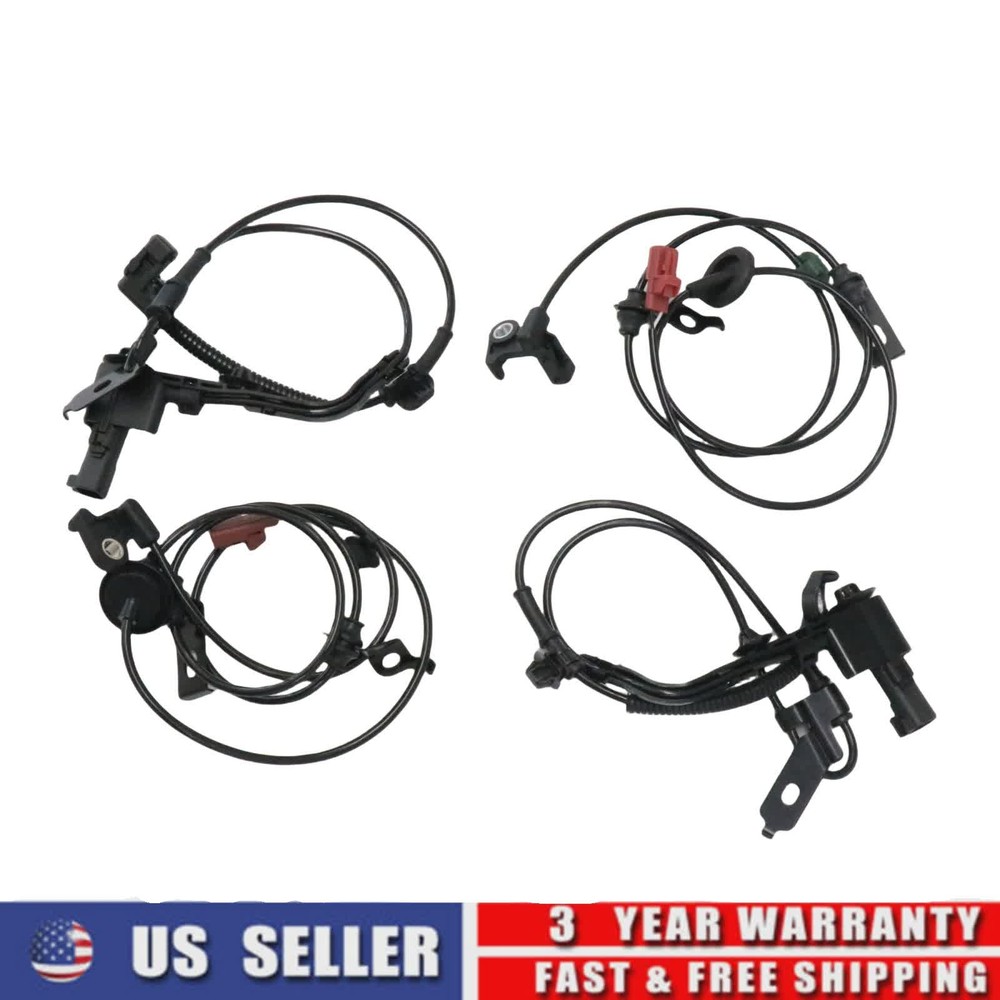 Fits Ford Fusion 2006-2012 4Pcs Front & Rear Left Right ABS Wheel Speed Sensor
