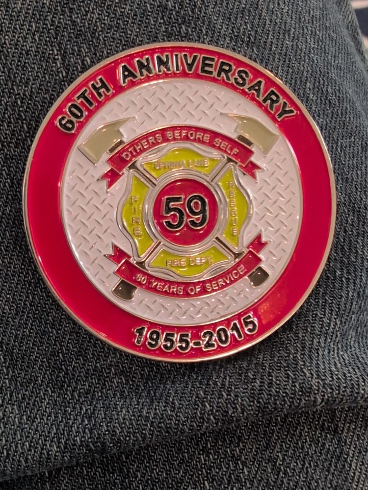 Spring Lake Fire Dept 60th Anniversary Challenge Coin