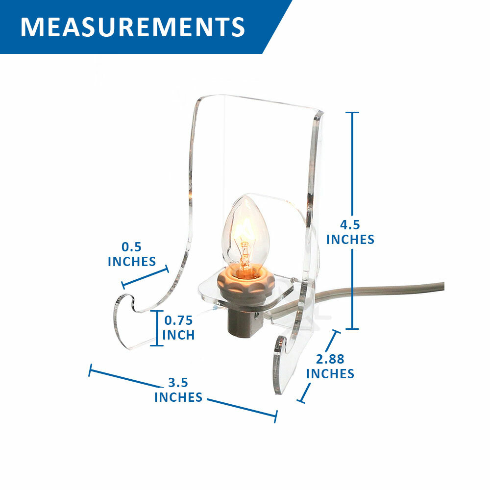 OnFireGuy Acrylic Lighted Display Stand Easel 4-1/2" High Back-lit Display