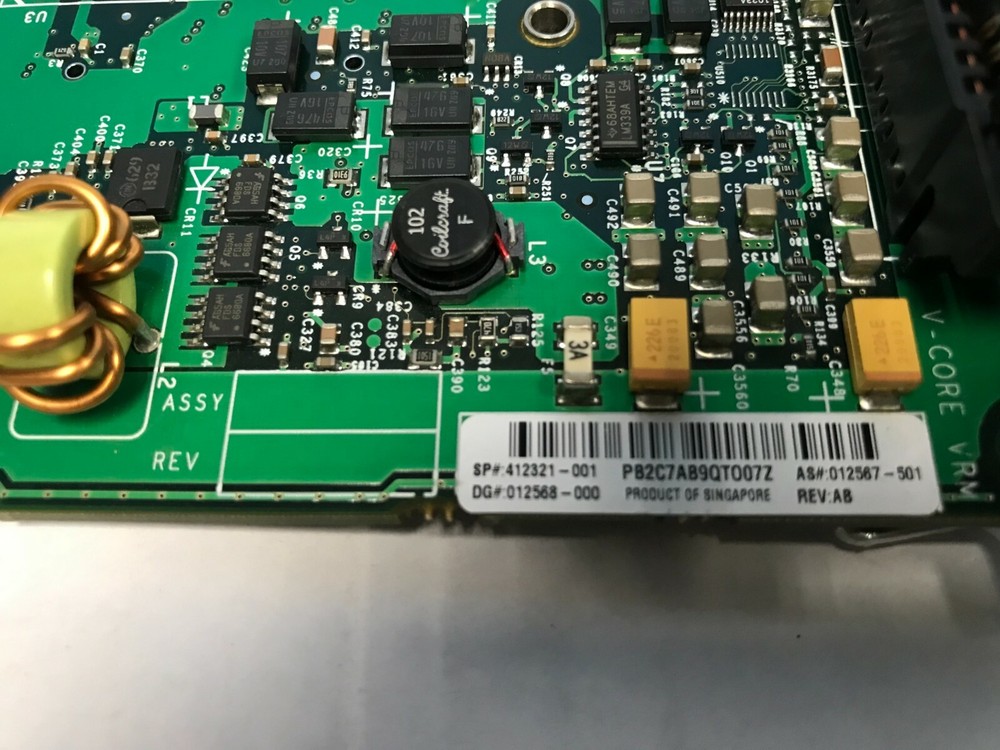 HP 412321-001 DL585 PC3200 Processor / Memory Board 461826-B21 012567-501