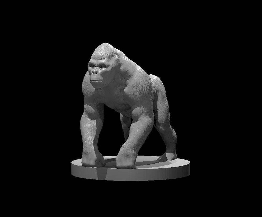Ape Mini - DND - Pathfinder - Dungeons & Dragons - RPG - Tabletop - mz4250- Mini