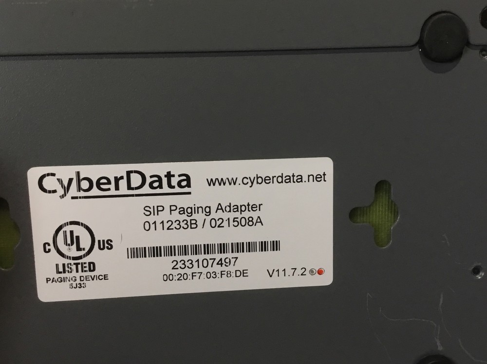 Cyberdata 011233B SIP Paging Adapter