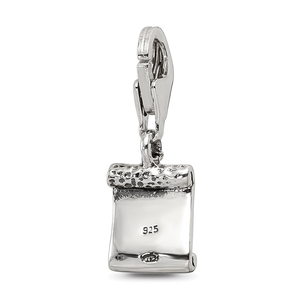 Silver Reflections Love Note Click-on for Bead QRS559