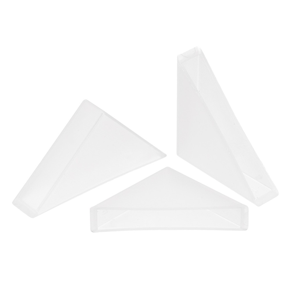 20Pcs Corner Protectors 8x50mm Plastic Right Angle Corner Guards Cushion, White