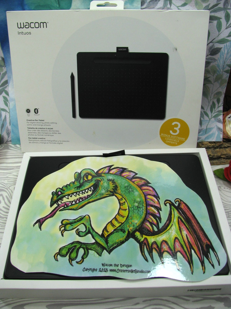 WACOM INTUOS CTL-6100WL, M Wireless Bluetooth/ USB Graphics Drawing Pad, PC/ Mac