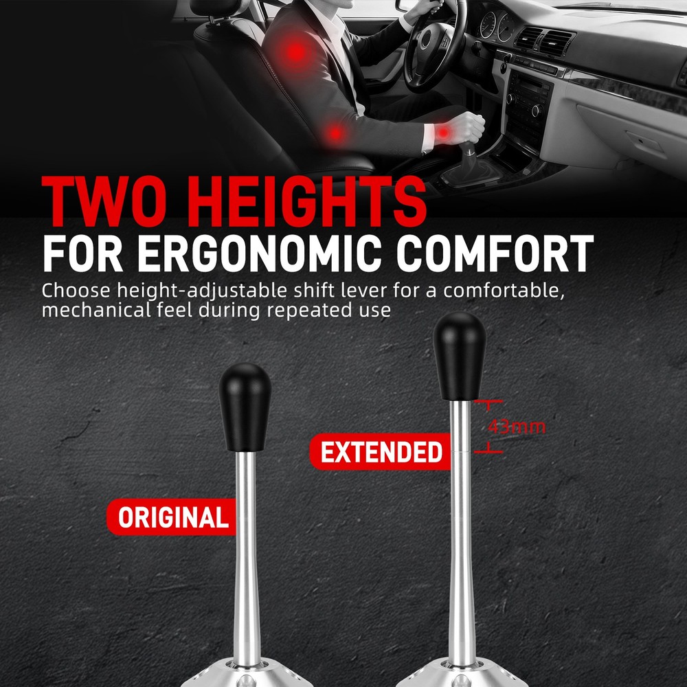 BEVINSEE Short Shifter & Selector Joint Upgrade Kit For BMW E36 E46 E39 E60 Z3