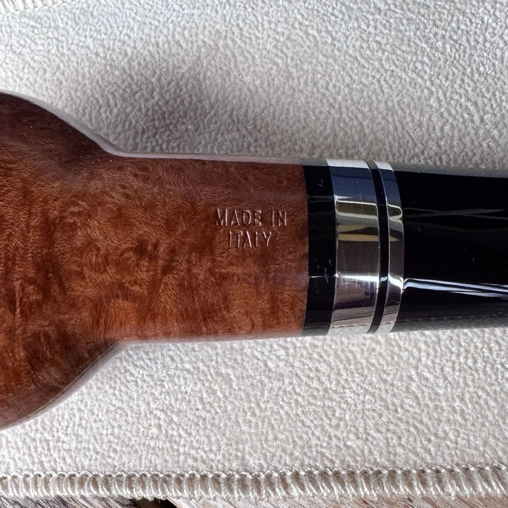 Savinelli Minerva Smooth Natural Author (320 KS) 6mm Filter Pipe - NEW