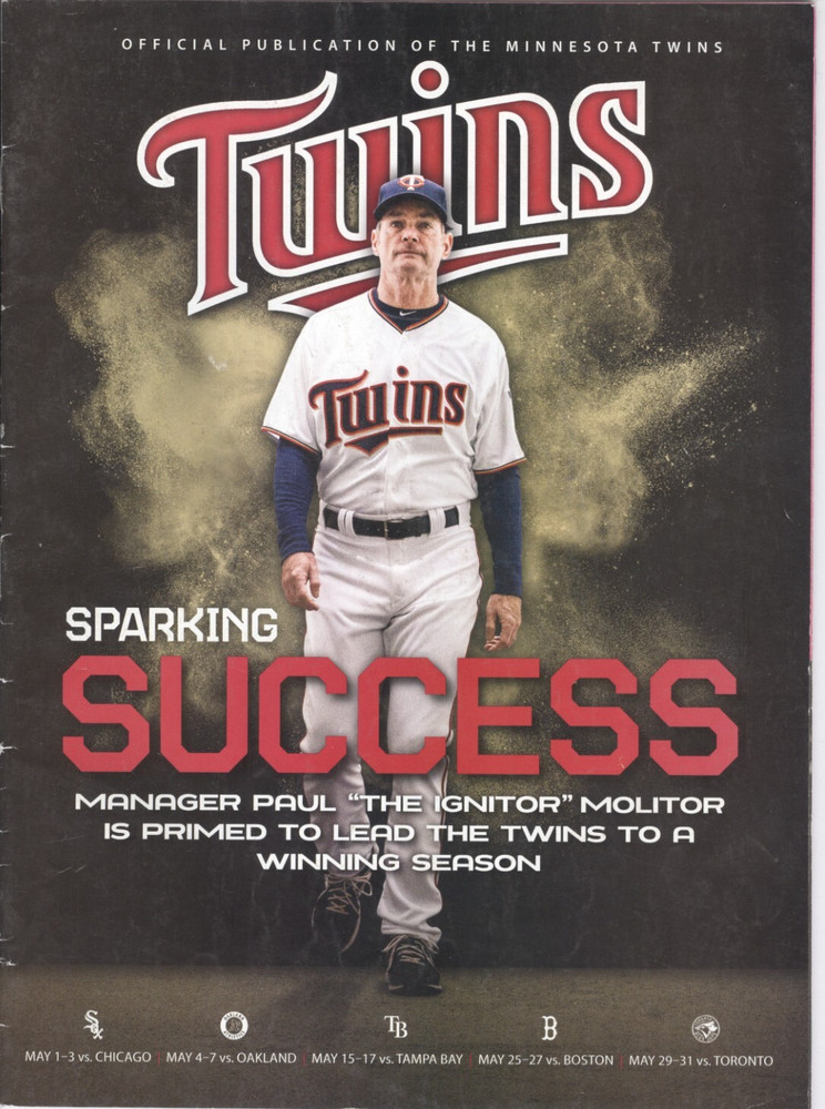2015 Minnesota Twins Program (May): Paul Molitor - Manager