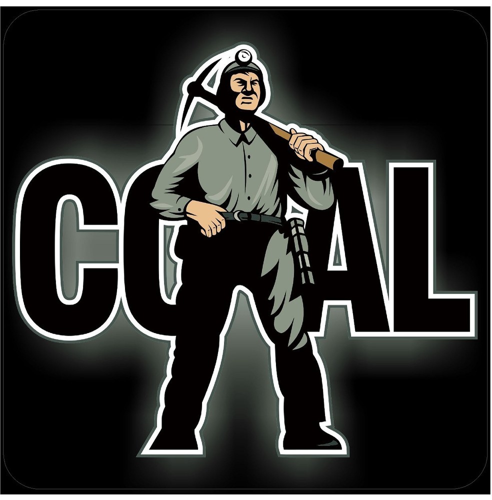 3 -   Coal Underground Mining 2" Hard Hat Helmet Sticker H554