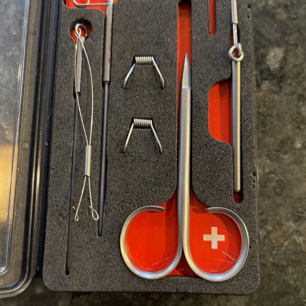 Marc Petitjean Tool Set Fly Tying Premium Tools With Case