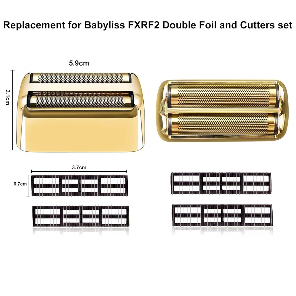 3 Gold Foil & Cutter Replacement Compatible with BaBylissPRO FXFS2