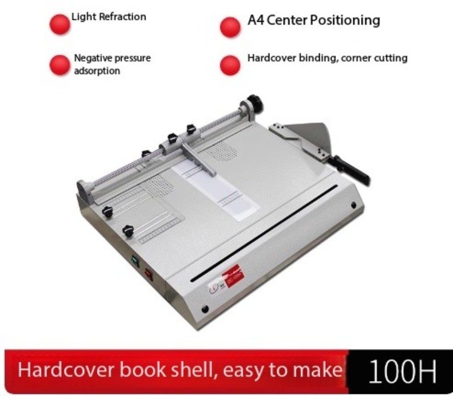 Bookbinding Machine DC-100P Hardcover Book Production with Creasing Function