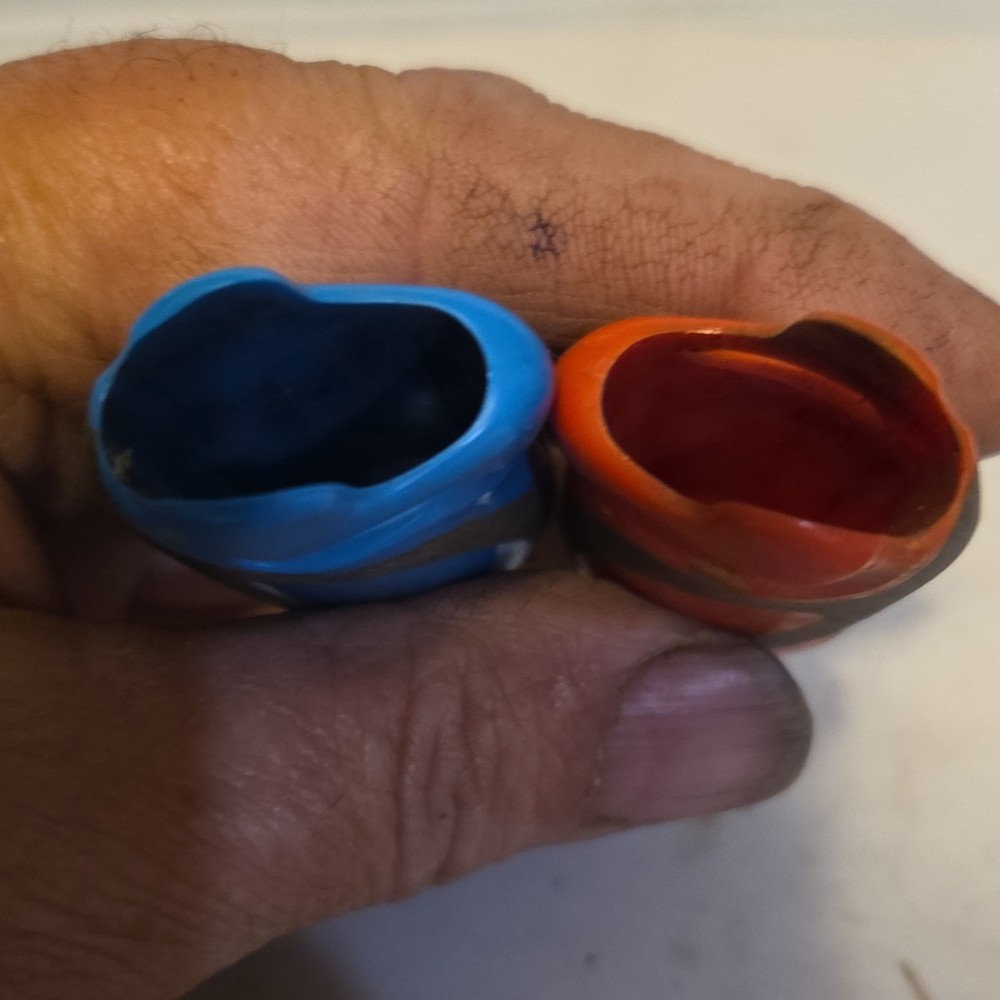 Blue and Red mini bic lighter cover Set