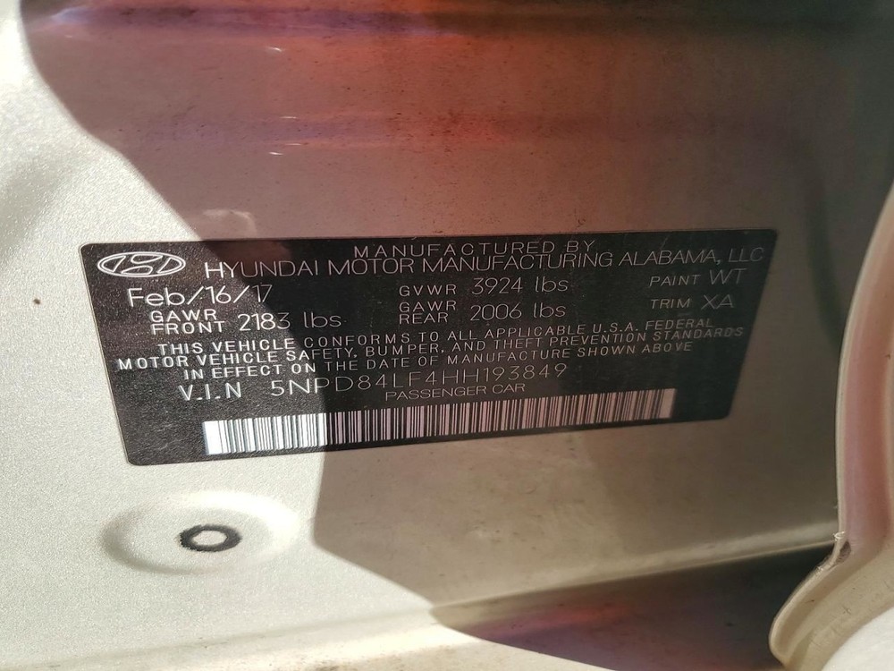 ELANTRA 2017 Speedometer 3862822